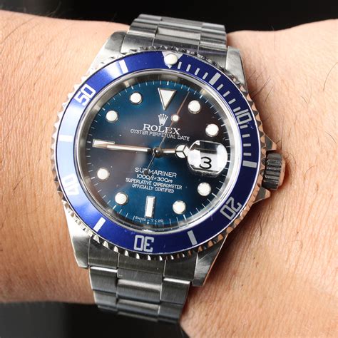 rolex submariner blue prezzo usato|Rolex Submariner blue bezel price.